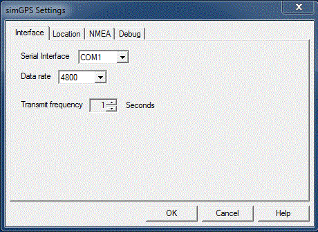 SimGPS-Interface config