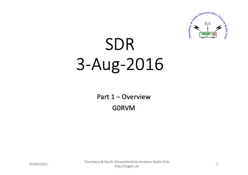 Software Defined Radio (SDR)