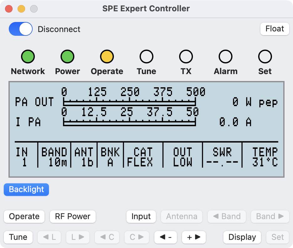 Operate mode
