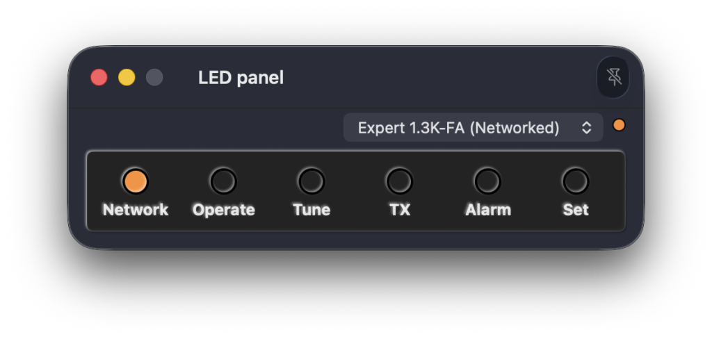 LED Only Window, macOS 26 Dark mode