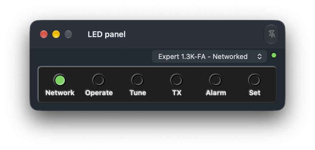 LED Only Window, macOS 27 Dark mode