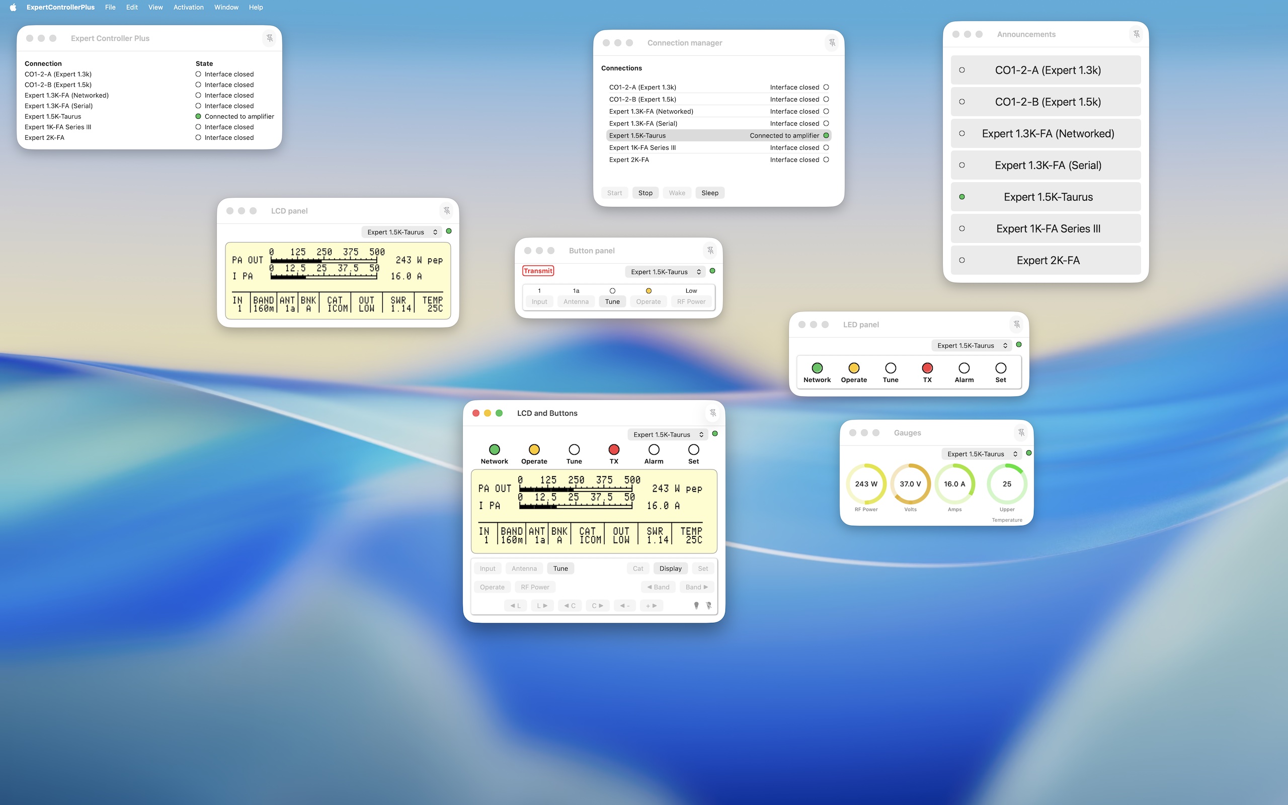 Expert Controller Plus - Window options