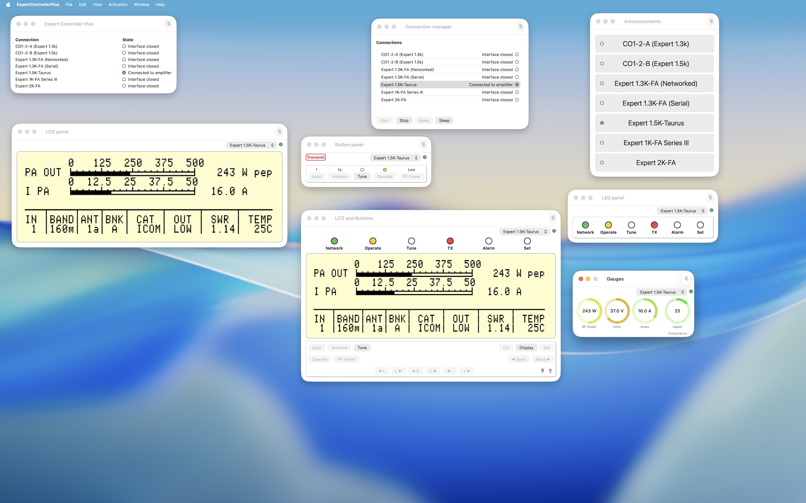 Expert Controller Plus - Window options