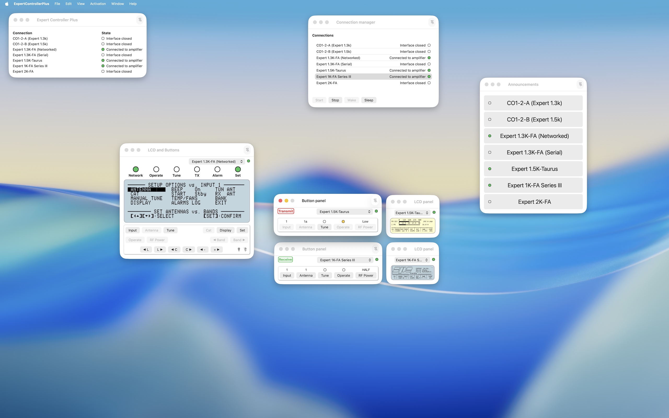 Expert Controller Plus - Resizeable windows